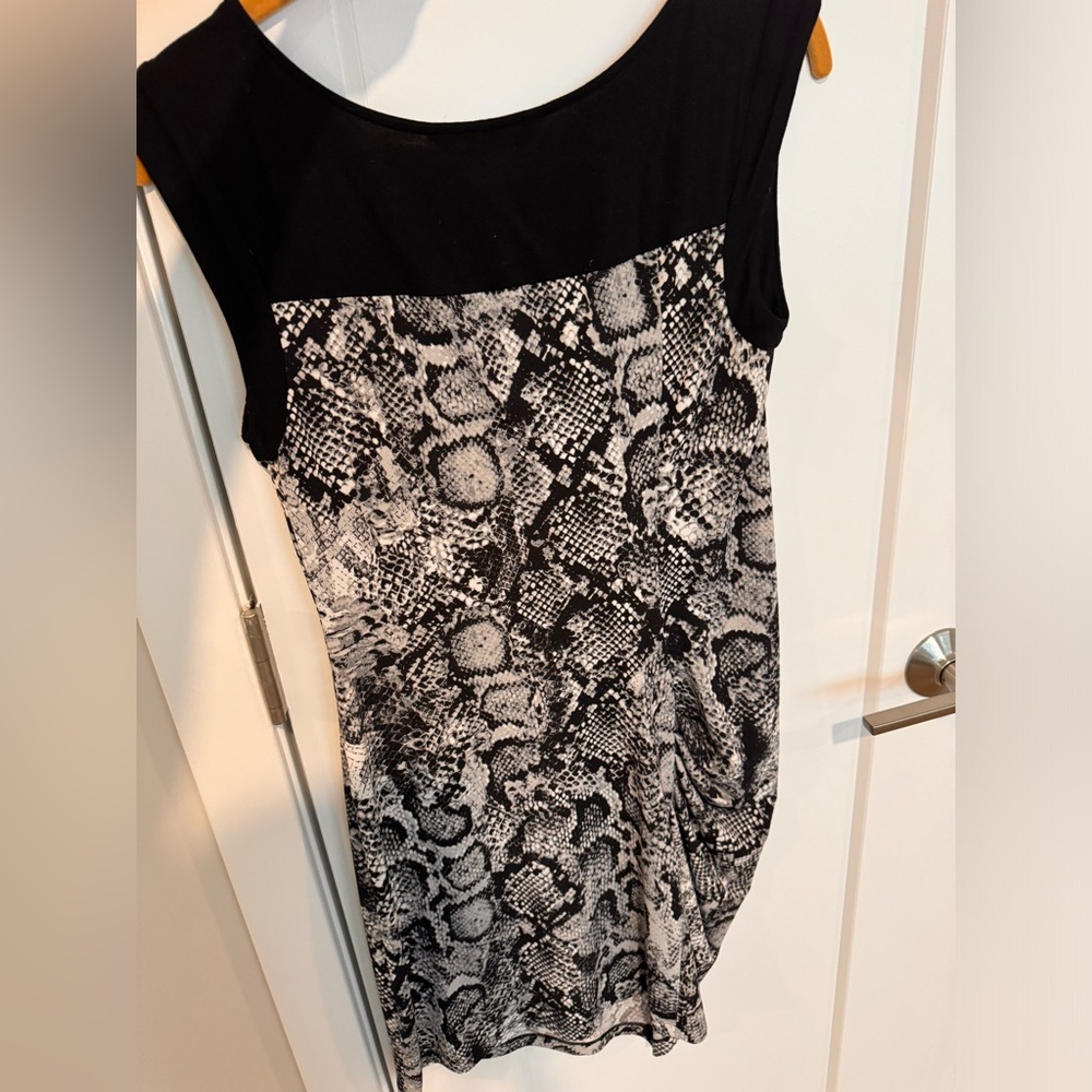 BCBG dress snake print